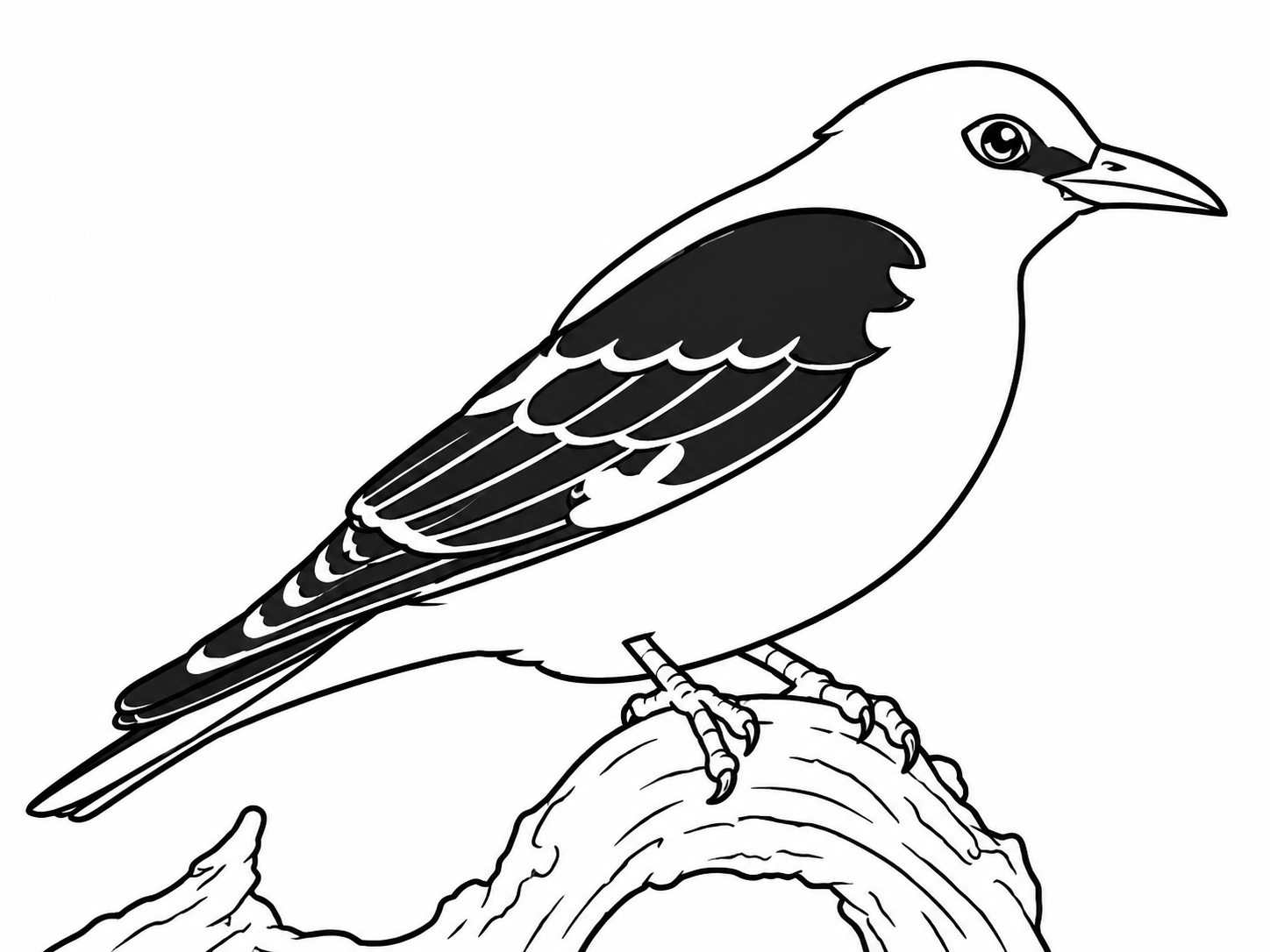 Eurasian Golden Oriole coloring page