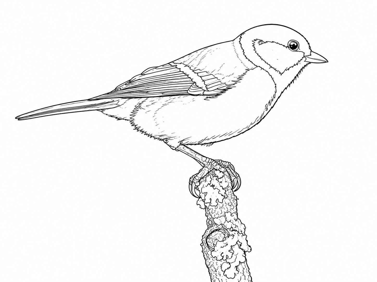 Great Tit coloring page