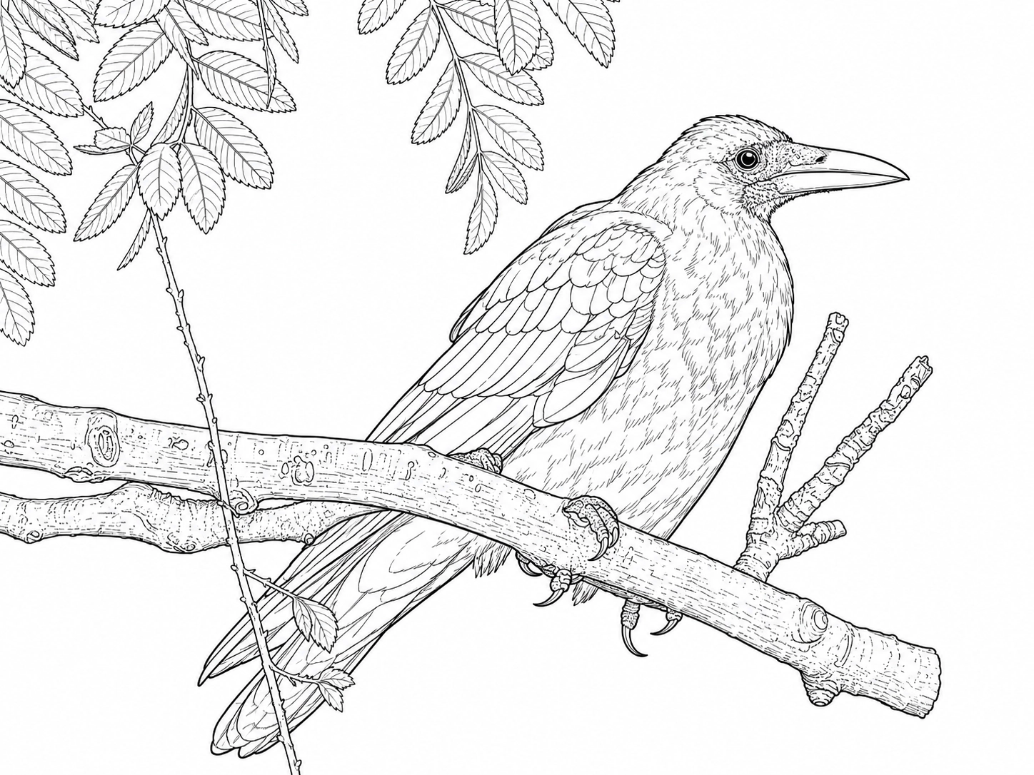 Rook coloring page