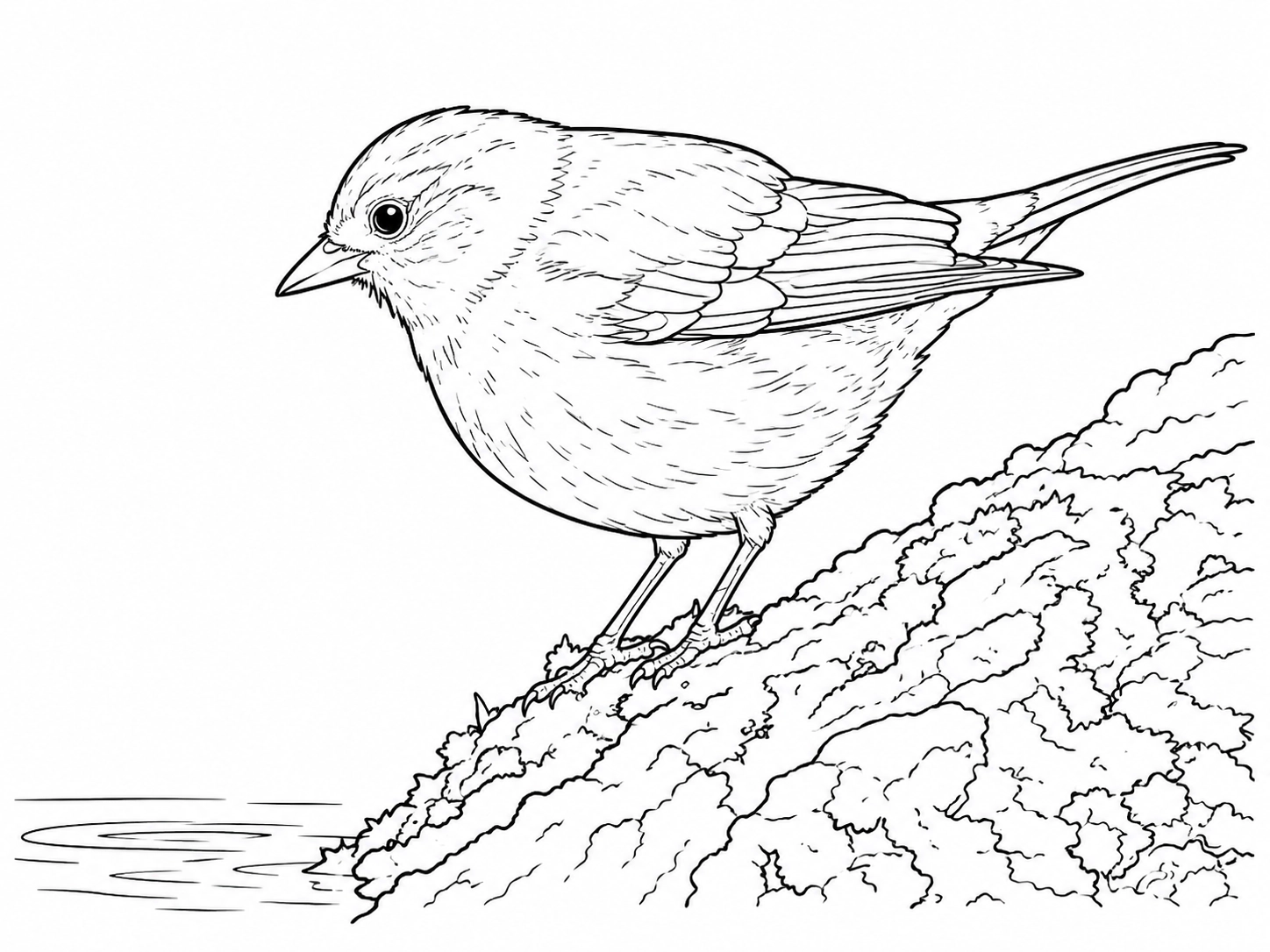 Common Chaffinch coloring page