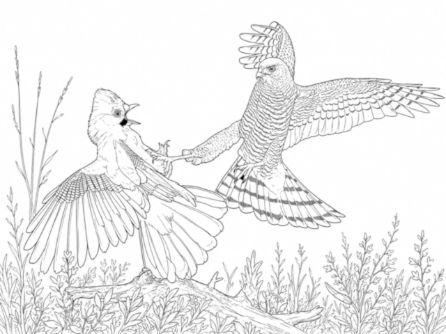 Eurasian Sparrowhawk coloring page