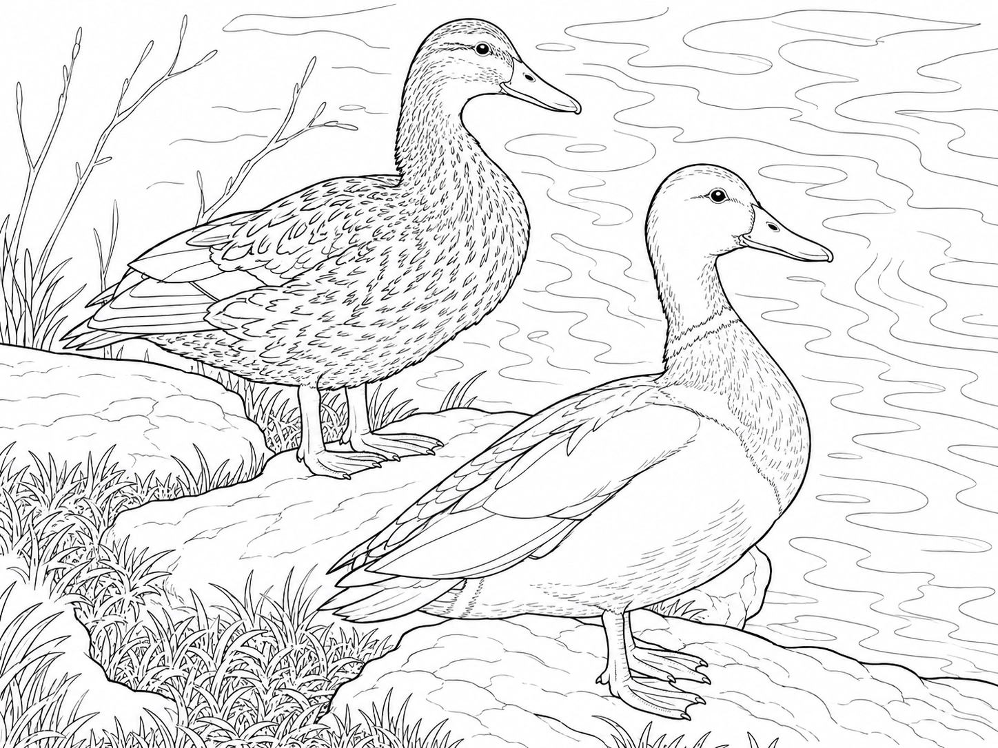 Mallard coloring page