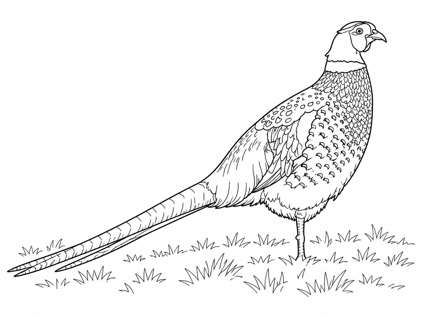 Common Pheasant coloring page