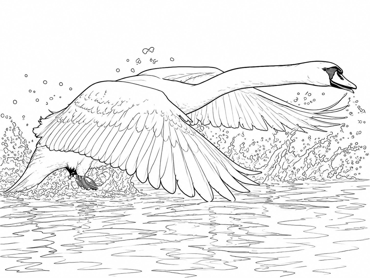 Mute Swan coloring page