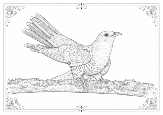 Common Cuckoo coloring page