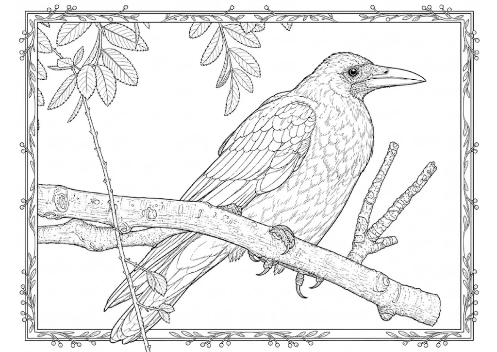 Rook Coloring Page coloring page