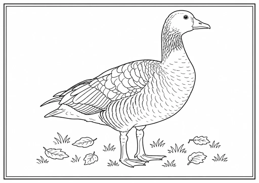 Greylag Goose Coloring Page coloring page