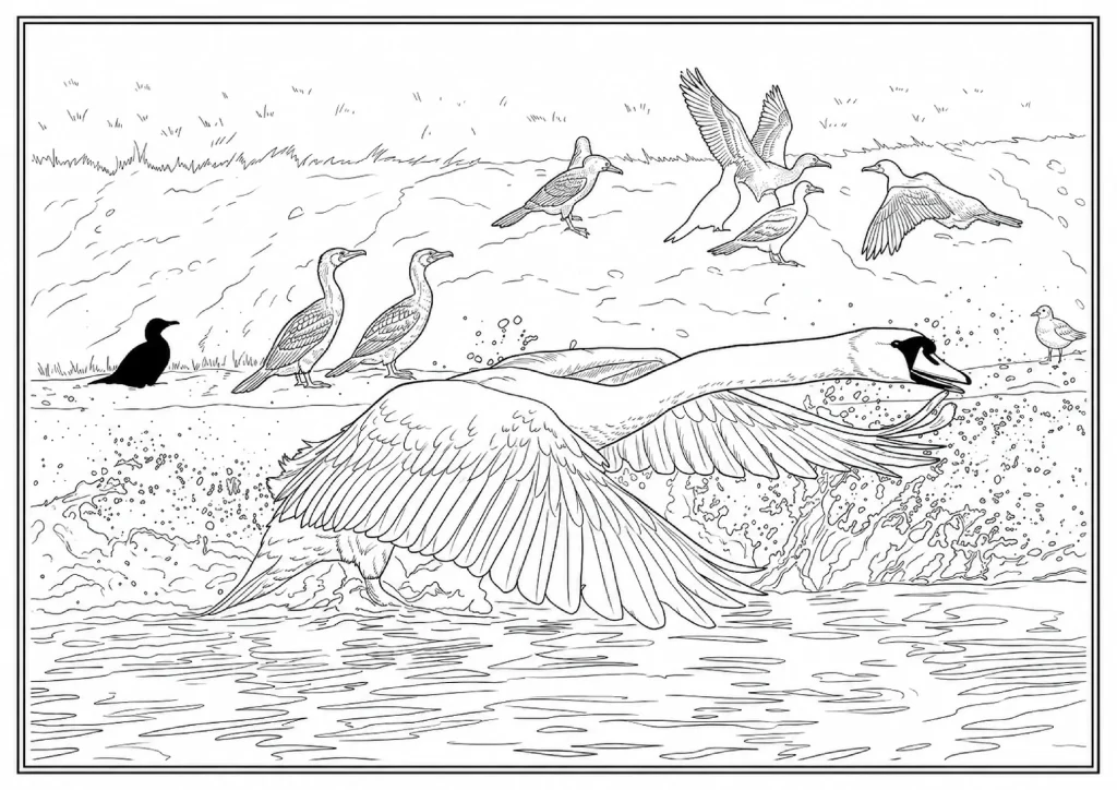Mute Swan Coloring Page coloring page
