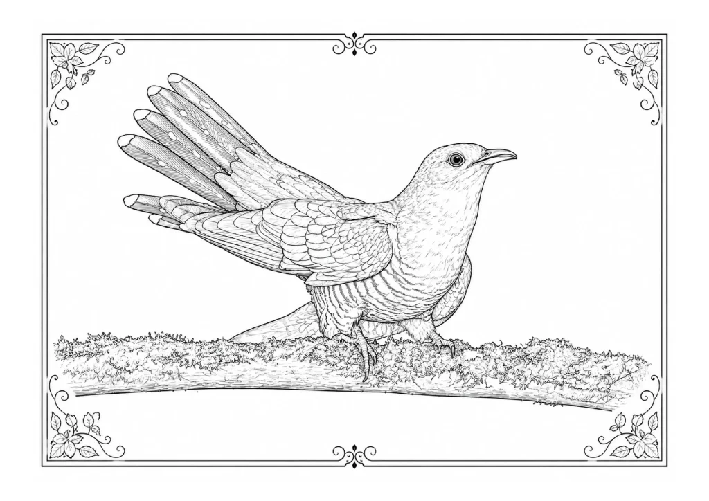 Common Cuckoo Coloring Page coloring page