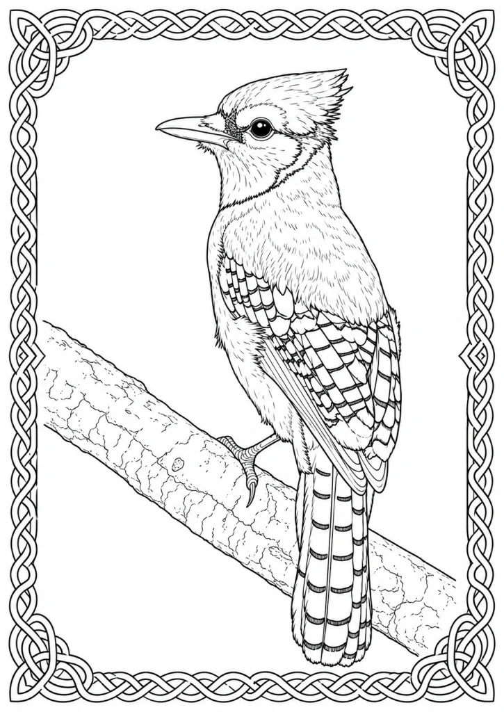 Blue Jay Coloring Page coloring page