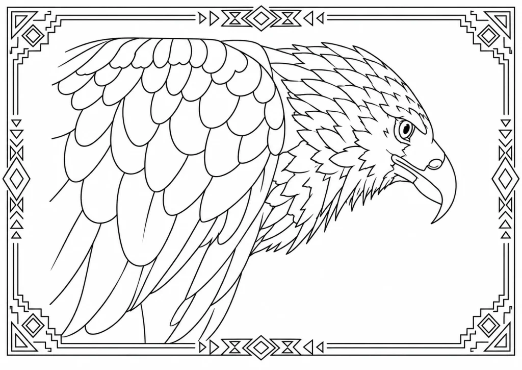 Golden Eagle Coloring Page coloring page
